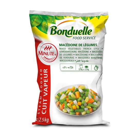 Maced�nia Legumes Minute Congelada Bonduelle 4x2,5 kg