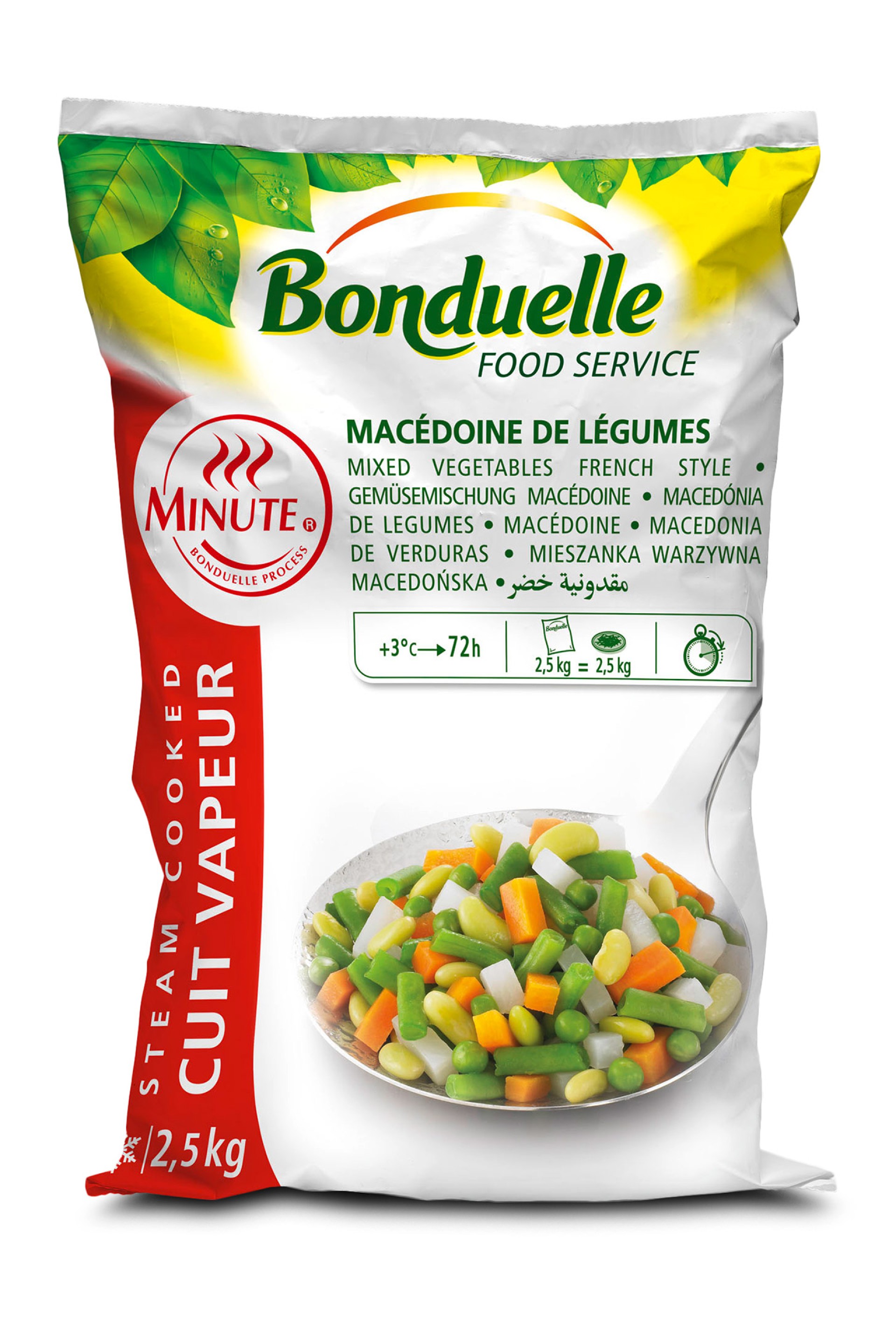 Maced�nia Legumes Minute Congelada Bonduelle 4x2,5 kg