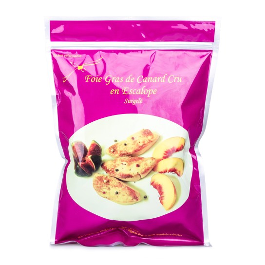 Foie Gras Cru Fatiado 40/60 g Congelado Cx 3 kg IQF Foie Gras Cru Fatiado 40/60 g Congelado Cx 3 kg IQF