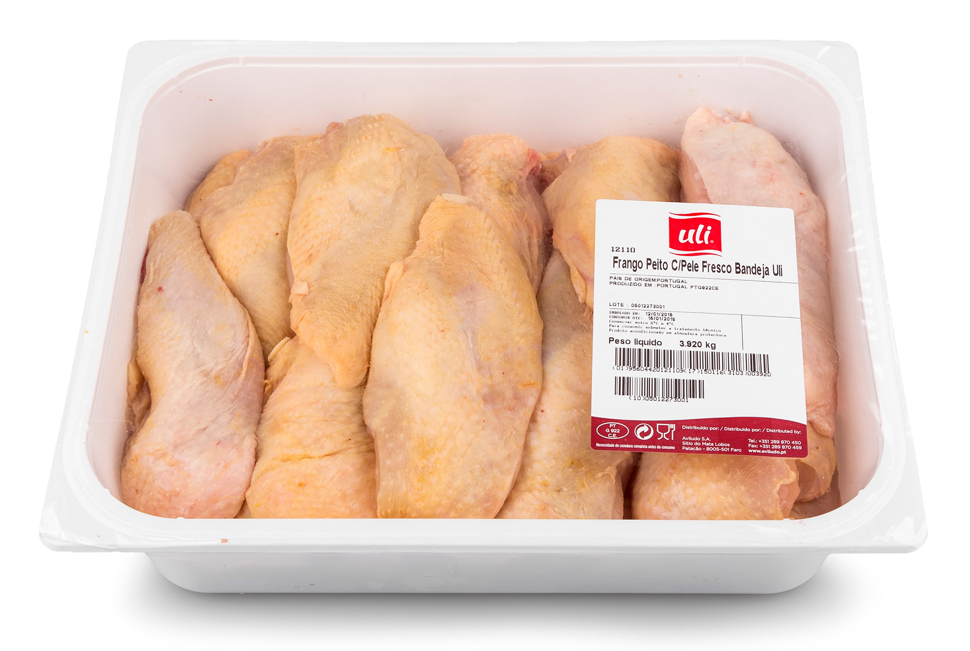 Frango Peito c/ Pele Fresco Uli Bandeja Frango Peito c/ Pele Fresco Uli Bandeja