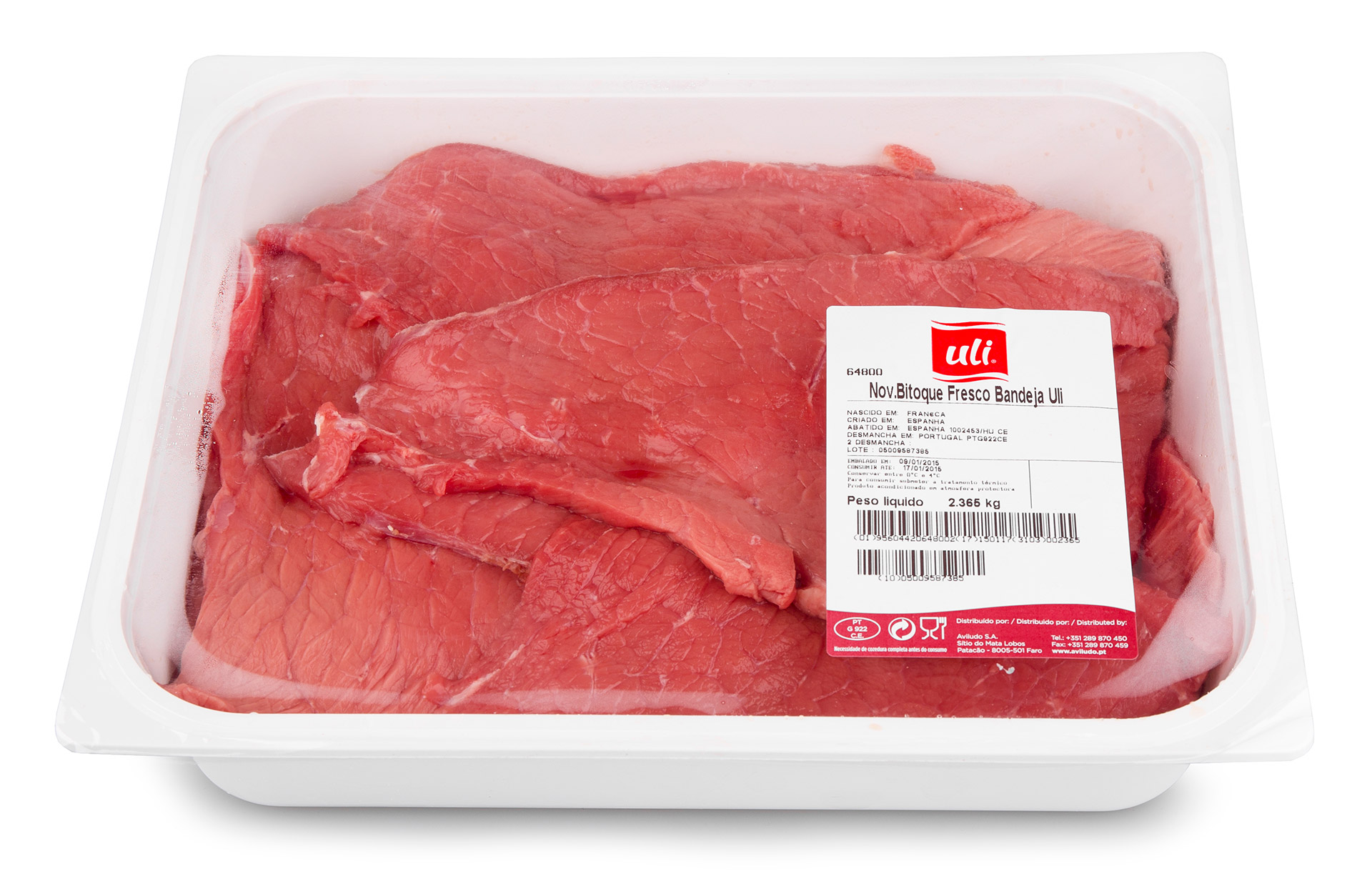 Novilho Bitoque Fresco Uli Bandeja