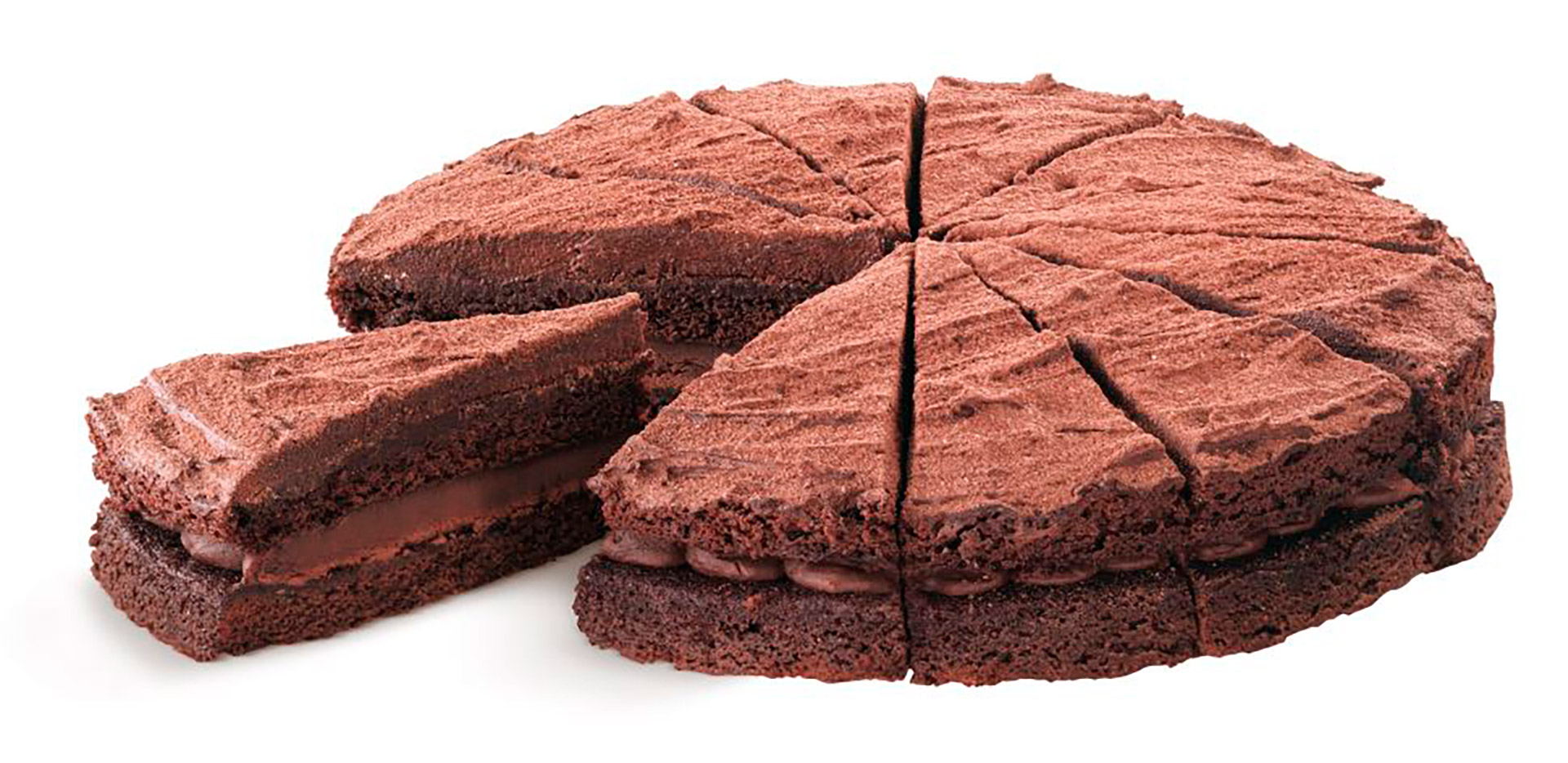 Bolo Mousse Chocolate Congelado Baker & Baker Cx 1,6 kg