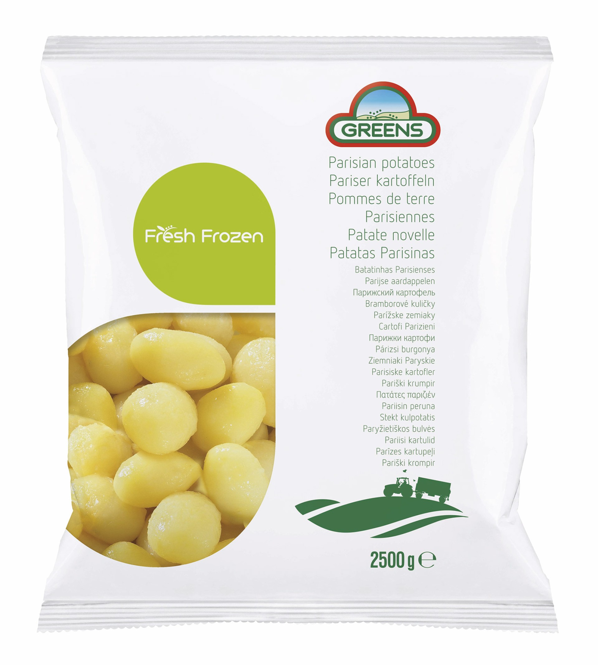 Batata Parisiense Greens Congelada 4x2,5 kg Batata Parisiense Greens Congelada 4x2,5 kg
