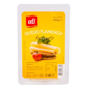 Queijo Flamengo Fatiado Uli 10x150 g