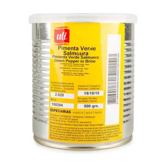 Pimenta Verde Salmoura Uli 500 g