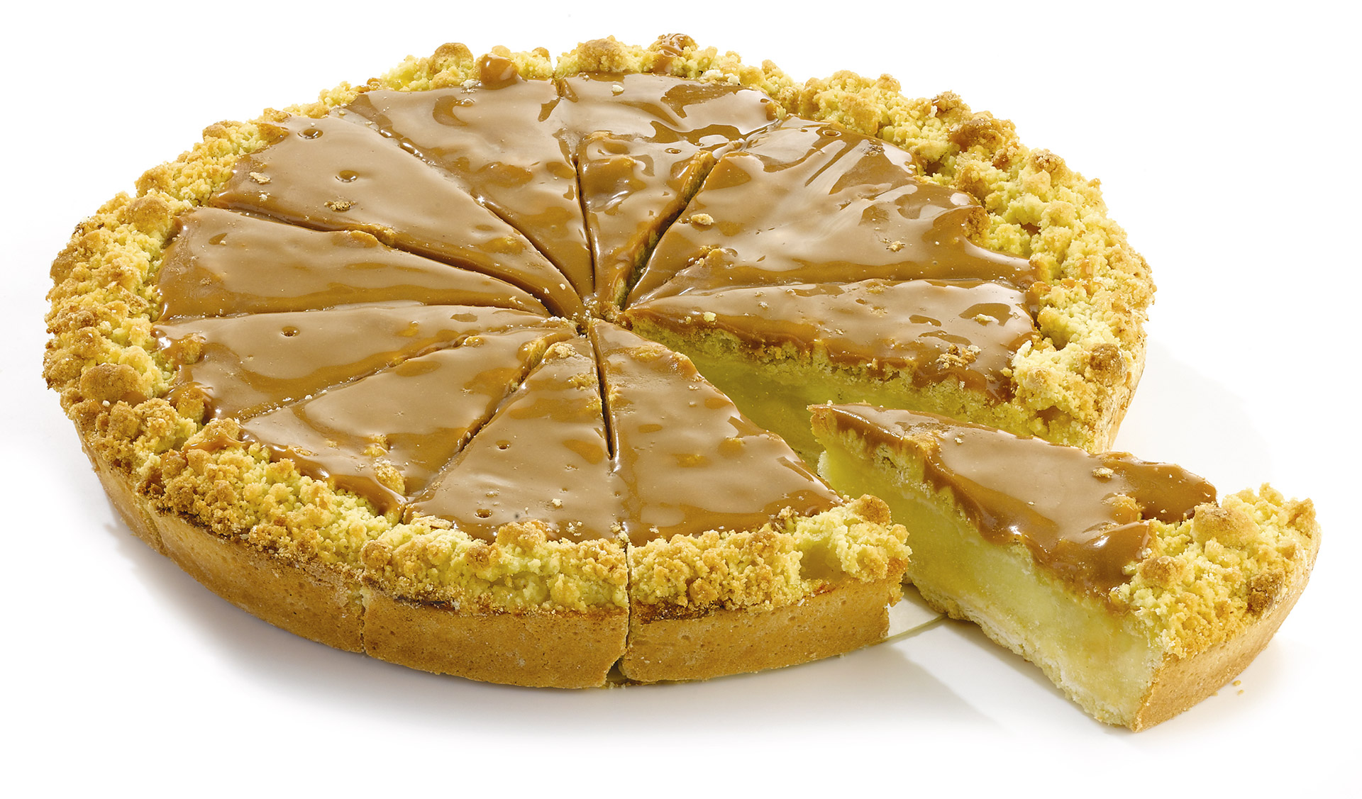 Tarte Maçã/Caramelo Crumble Congelada Vandemoortele 4x1,8 kg Tarte Maçã/Caramelo Crumble Congelada Vandemoortele 4x1,8 kg