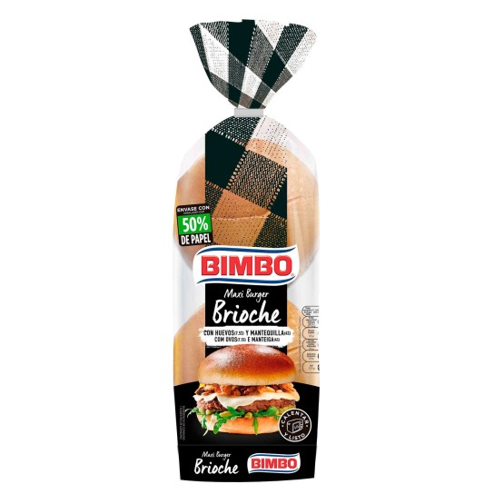 Po Hambrguer Brioche Congelado Bimbo 64x12,7 cm