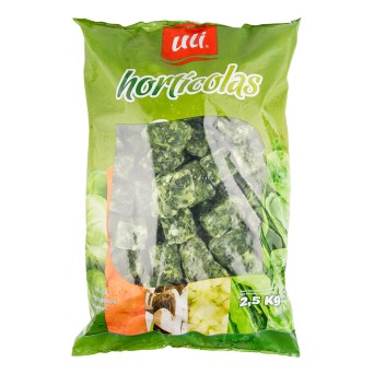 Espinafres Folha 50 g Congelados Uli 4x2,5 kg