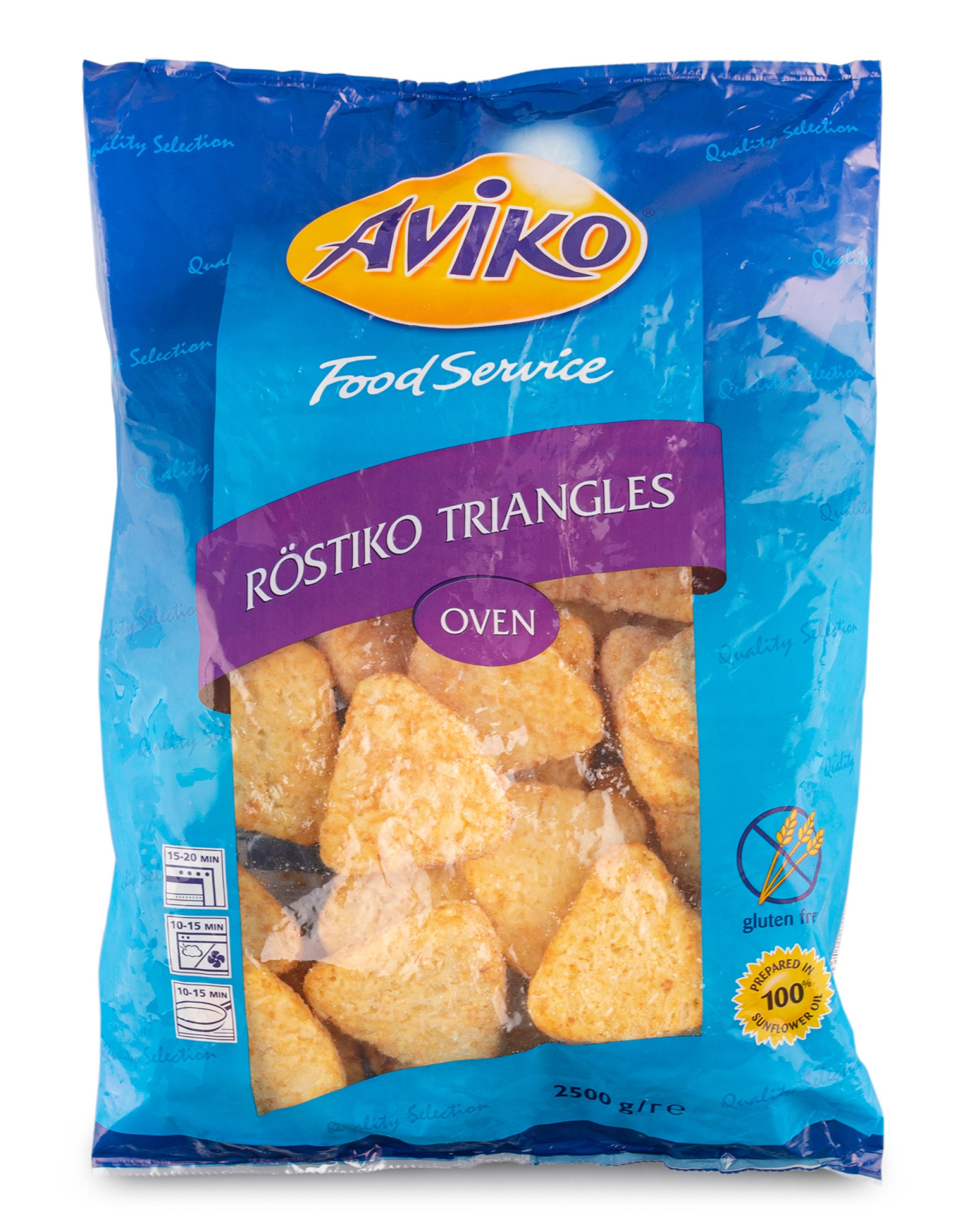 Batata Rostiko Tri�ngular Congelada Aviko 4x2,5 kg