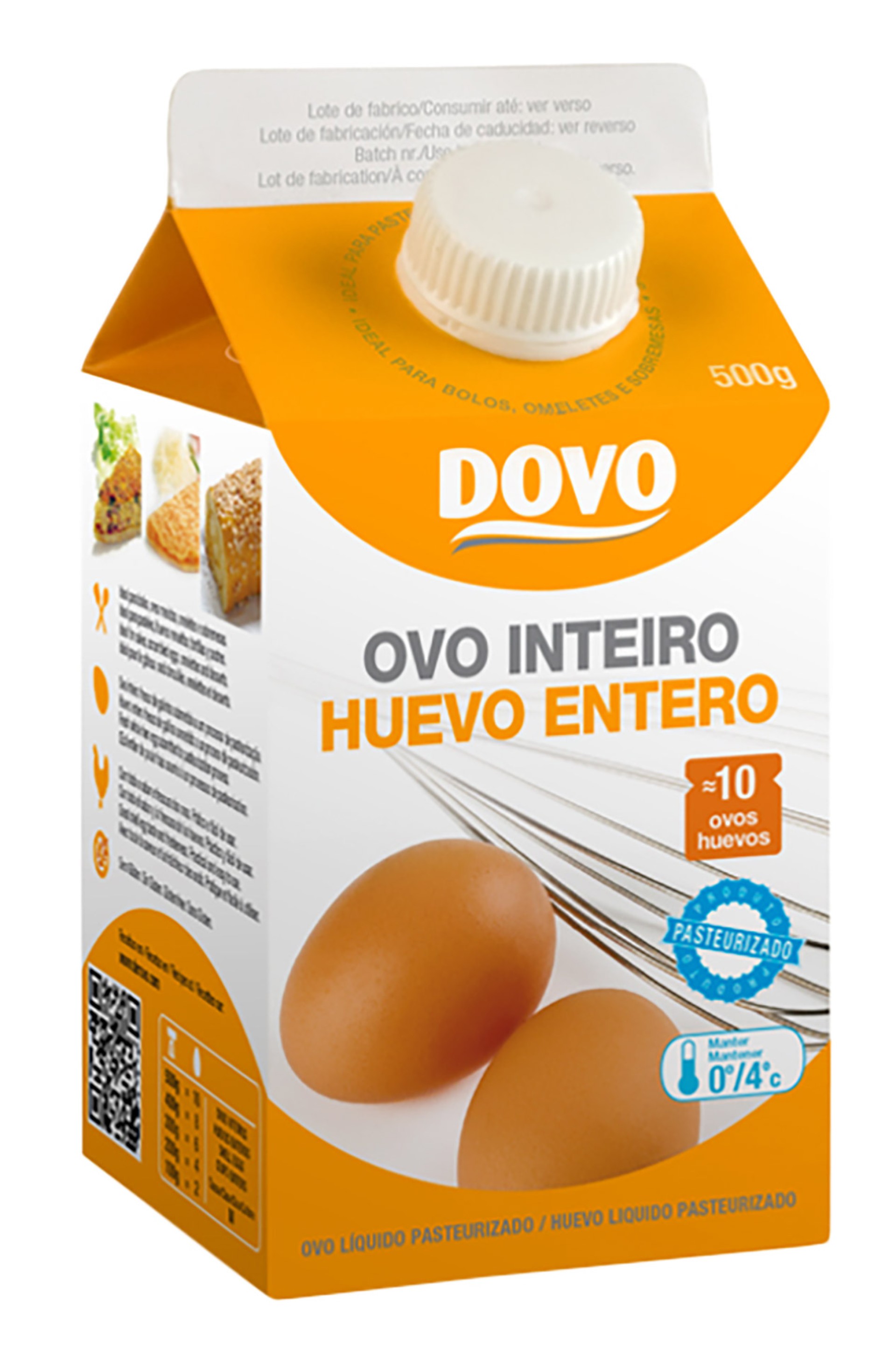 Ovo Líquido Pasteurizado Inteiro LD 10x500 g Ovo Líquido Pasteurizado Inteiro LD 10x500 g