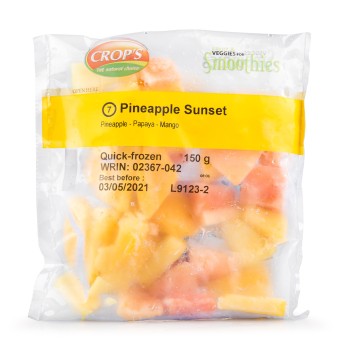 Smoothie Amarelo Congelado Crops 15x150 g