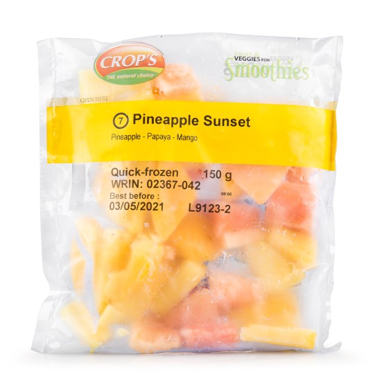 Smoothie Amarelo Congelado Crops 15x150 g