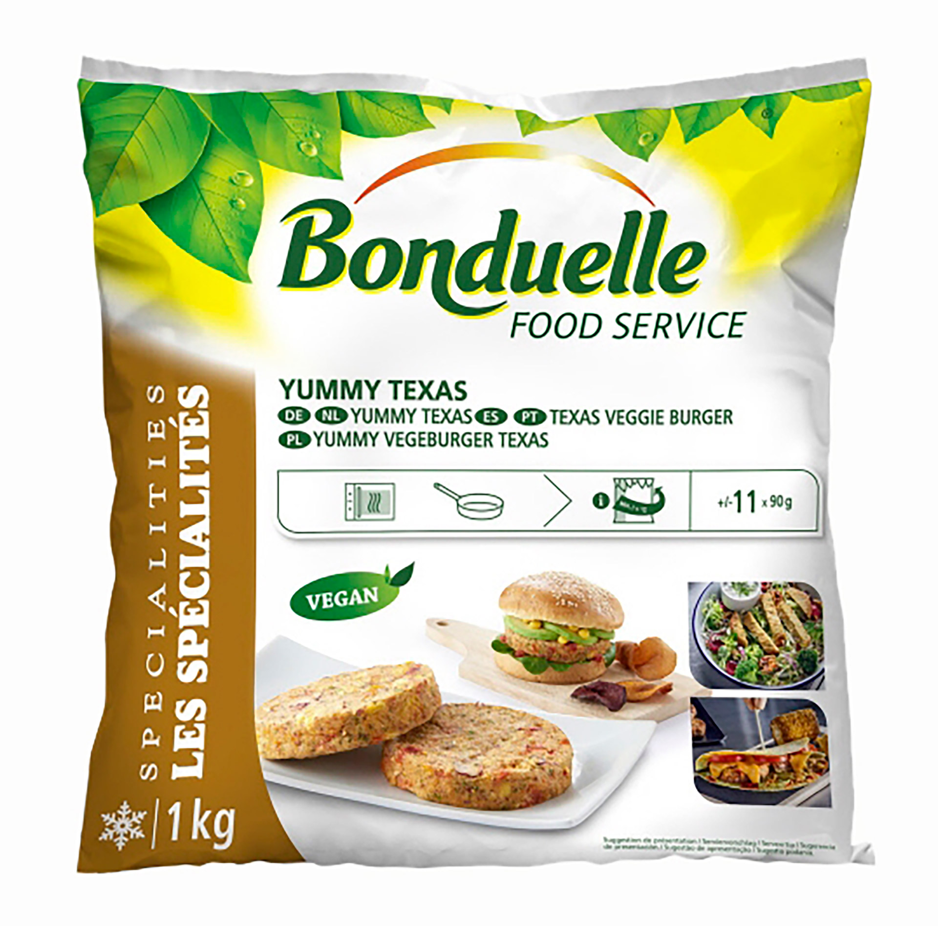 Hamb�rguer Vegetal Texas Congelado Bonduelle 6x1 kg
