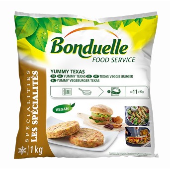 Hambrguer Vegetal Texas Congelado Bonduelle 6x1 kg