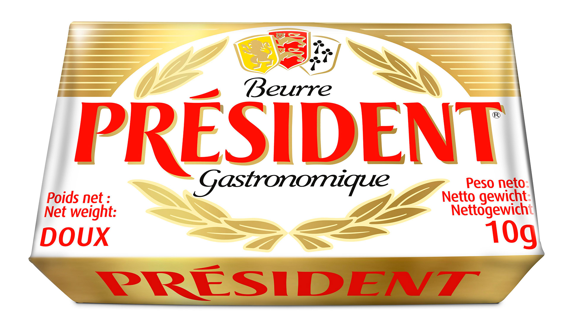 Manteiga s/ Sal Alum�nio Pr�sident 100x10 g