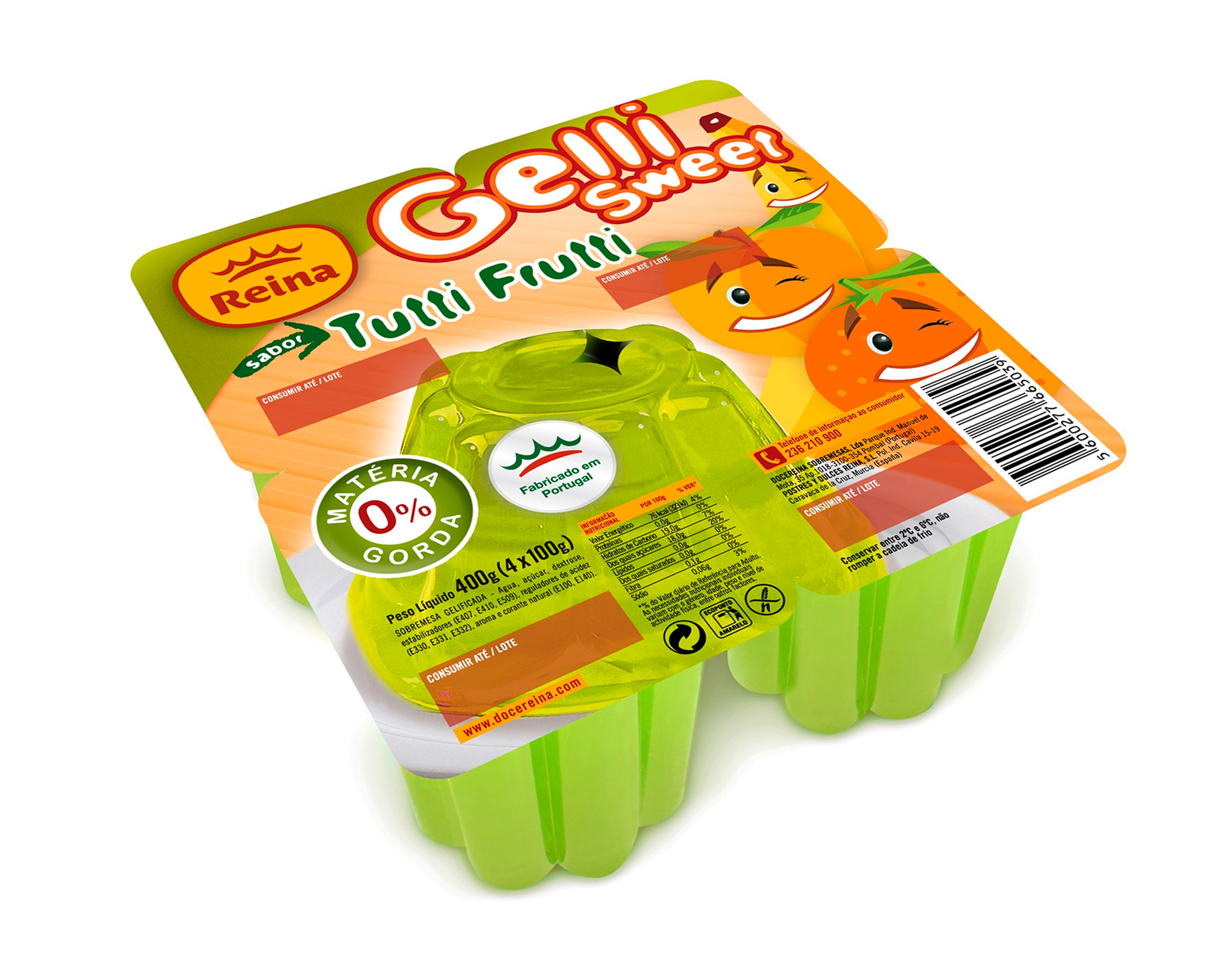 Gelli Sweet Tutti Fruti Reina 12x(4x100 g)