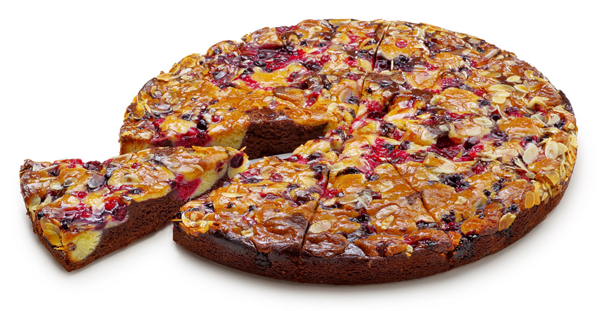 Tarte Chocolate/Frutos Vermelhos Congelada Vandemoortele 3x1,35 kg