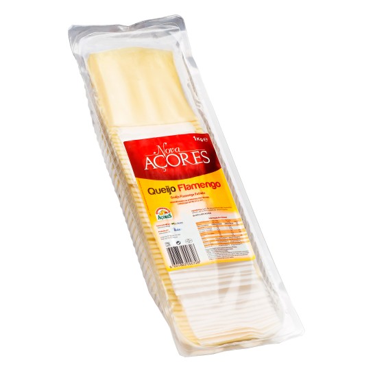 Queijo Flamengo Fatiado Nova Aores 1 kg