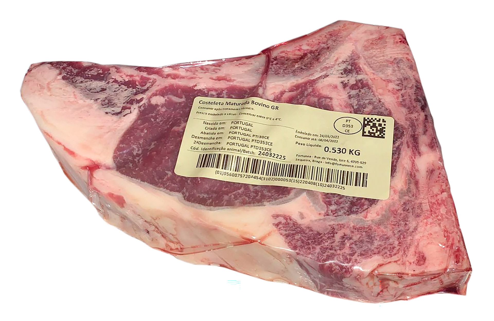 Bovino Costeleta Maturado Fresco Fortunna Vácuo Bovino Costeleta Maturado Fresco Fortunna Vácuo