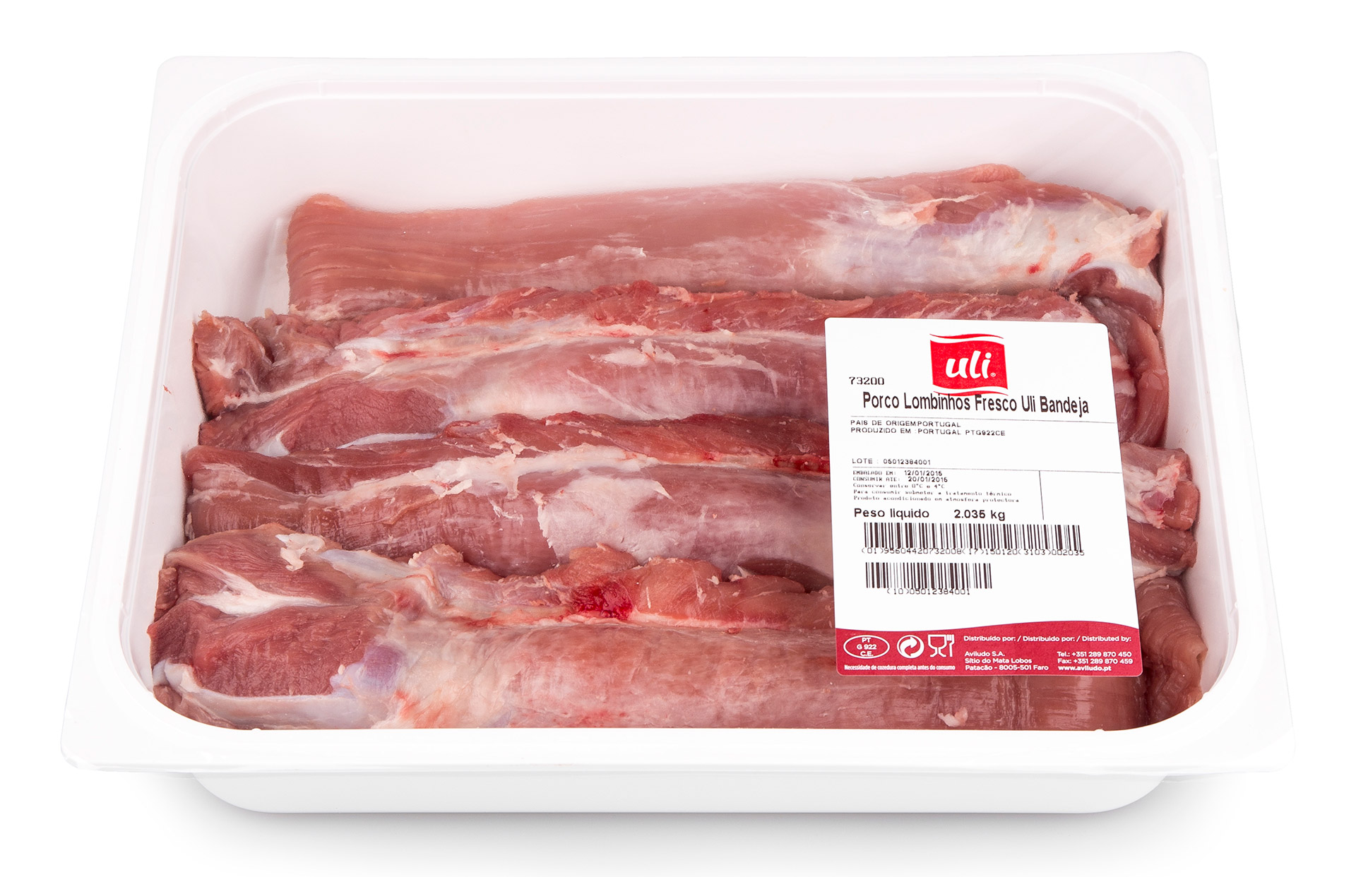 Porco Lombinhos Frescos Uli Bandeja