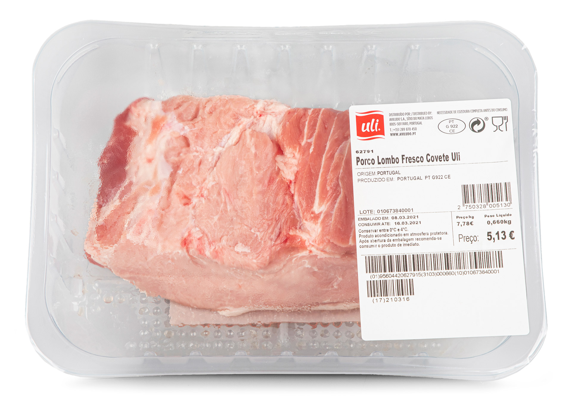 Porco Lombo Fresco Uli Cuvete