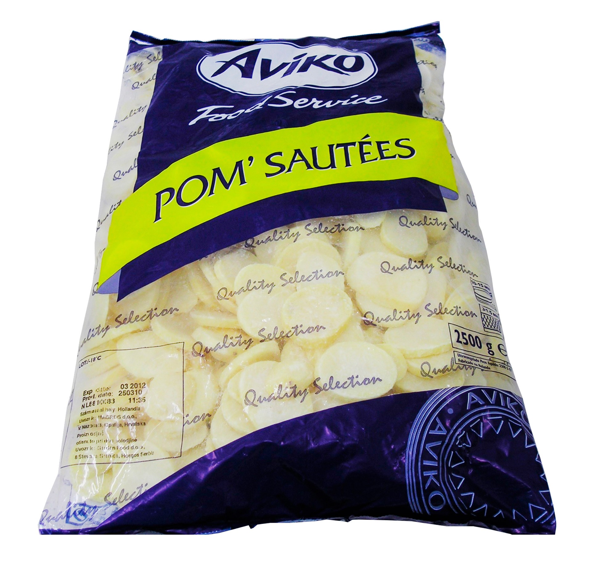 Batata Sautee Congelada Aviko 4x2,5 kg