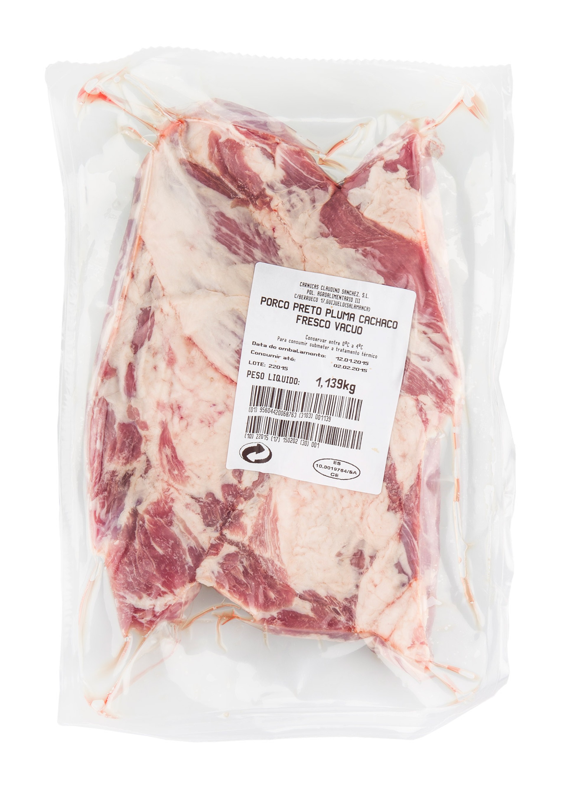 Porco Pluma Cachaço Ibérico Fresca Vácuo Porco Pluma Cachaço Ibérico Fresca Vácuo