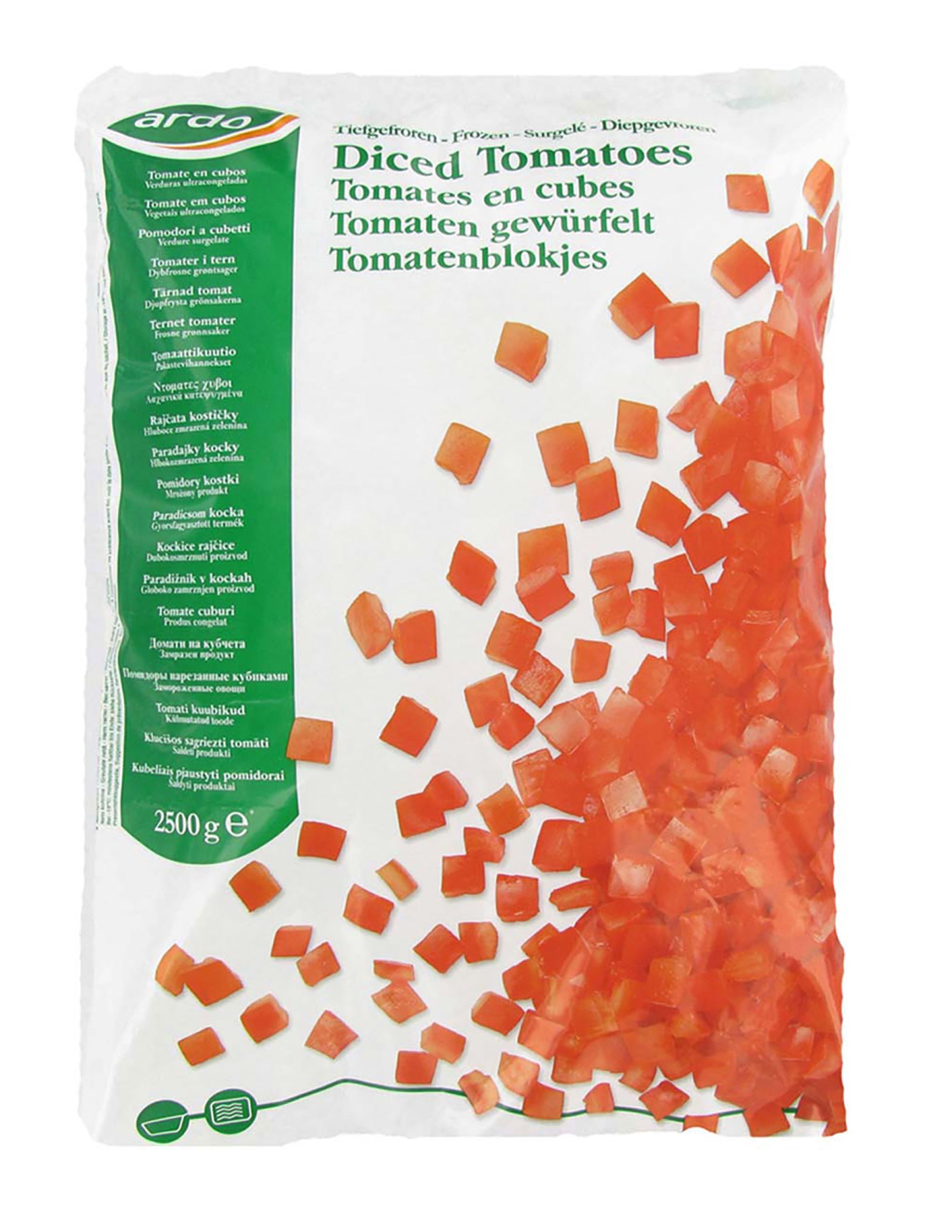 Tomate Cubos Congelado Ardo 4x2,5 kg