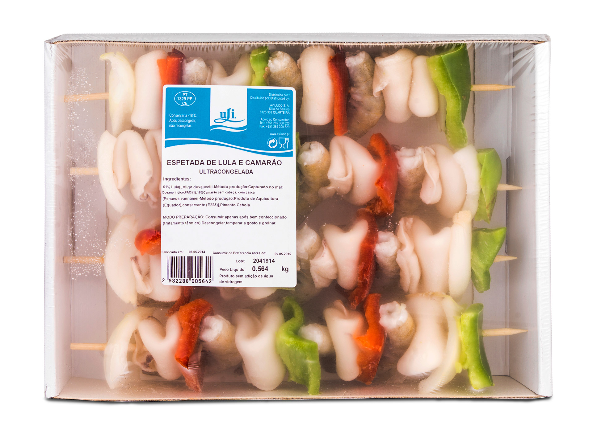 Lula Espetada Congelada Uli Cx 3,5 kg