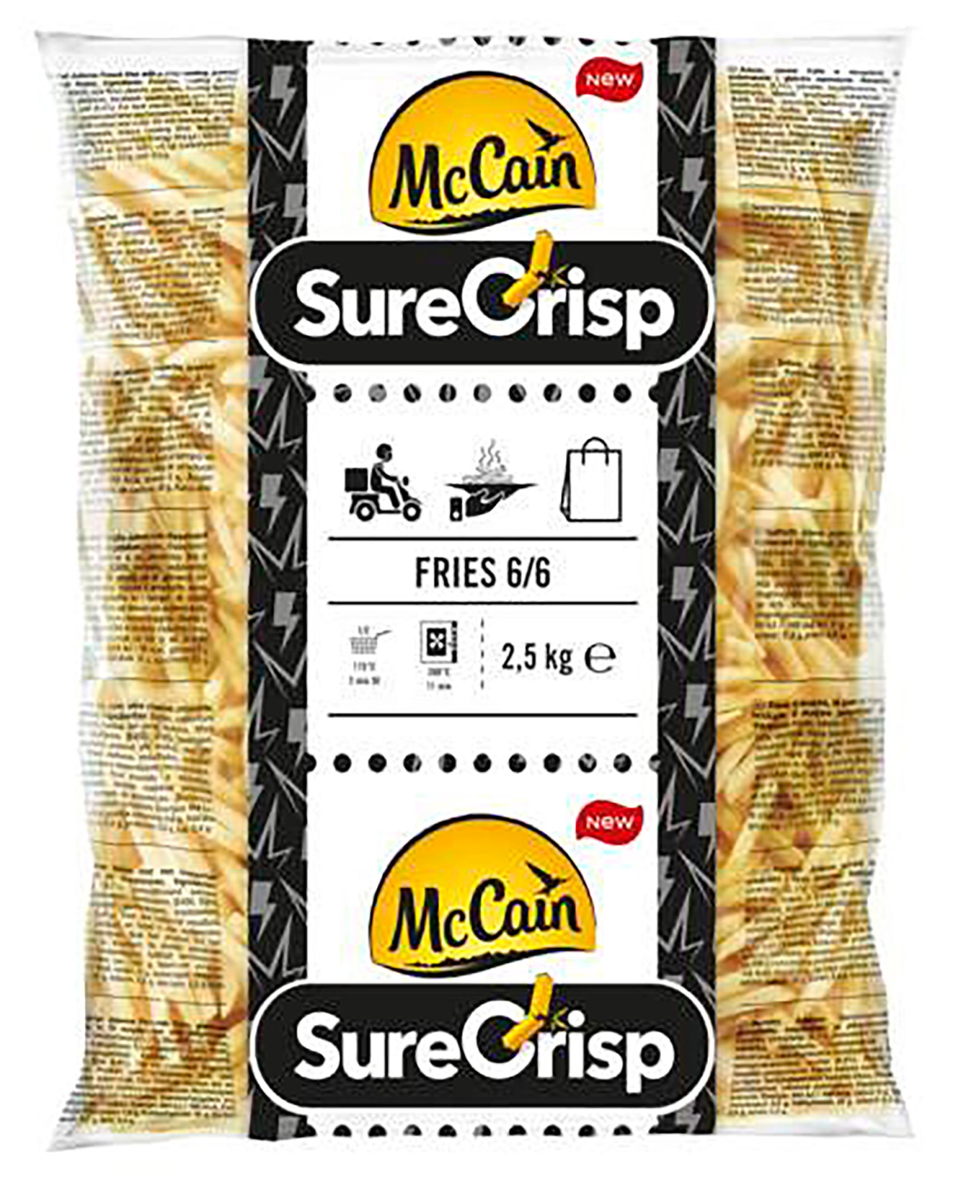 Batata Surecrisp 6/6 Congelada McCain 5x2,5 kg