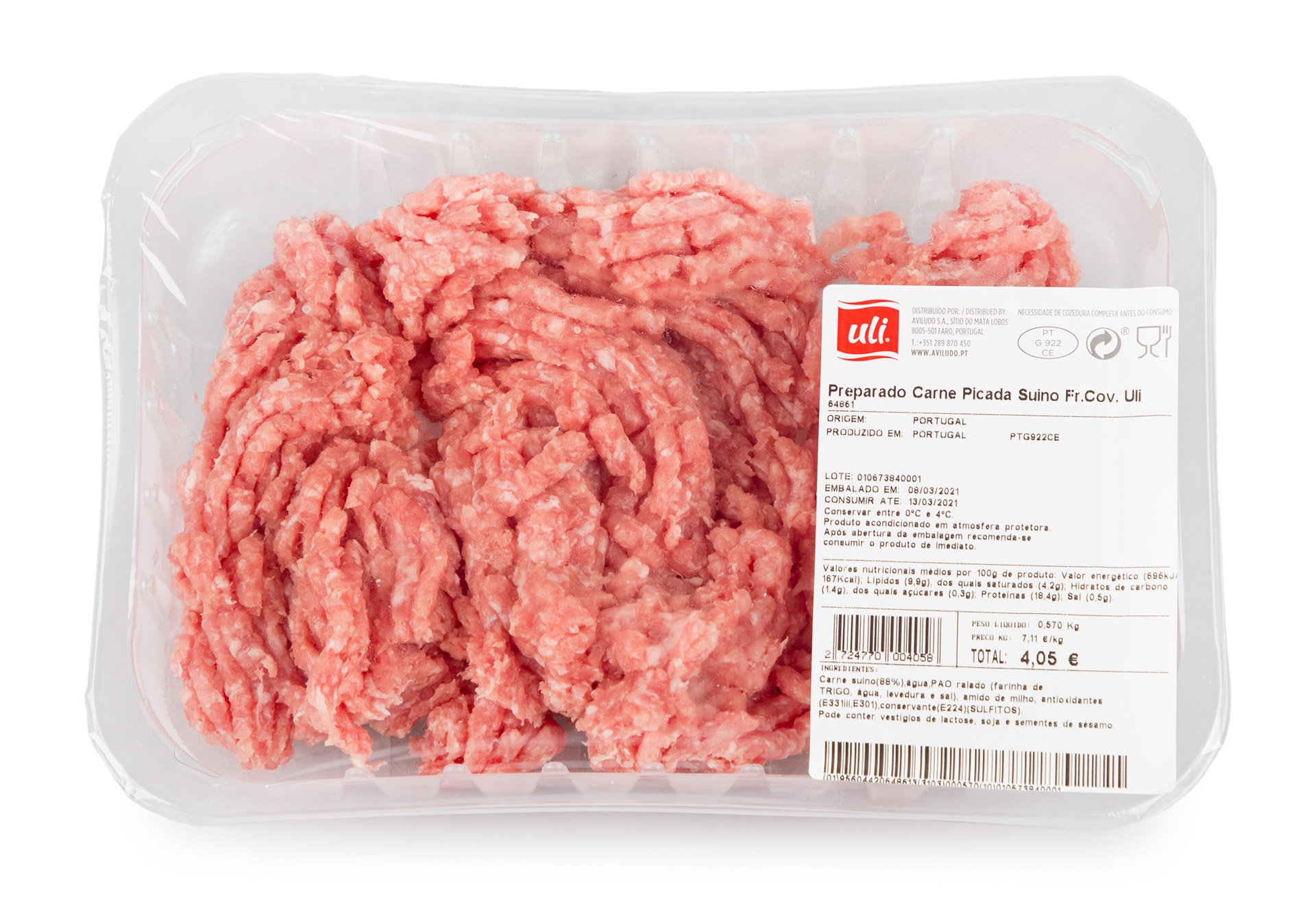 Preparado Carne Su�no Fresco Uli Cuvete