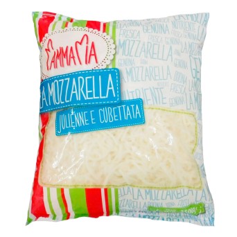 Queijo Mozzarela Ralado 100% Mamma Mia Saco 2,5 kg