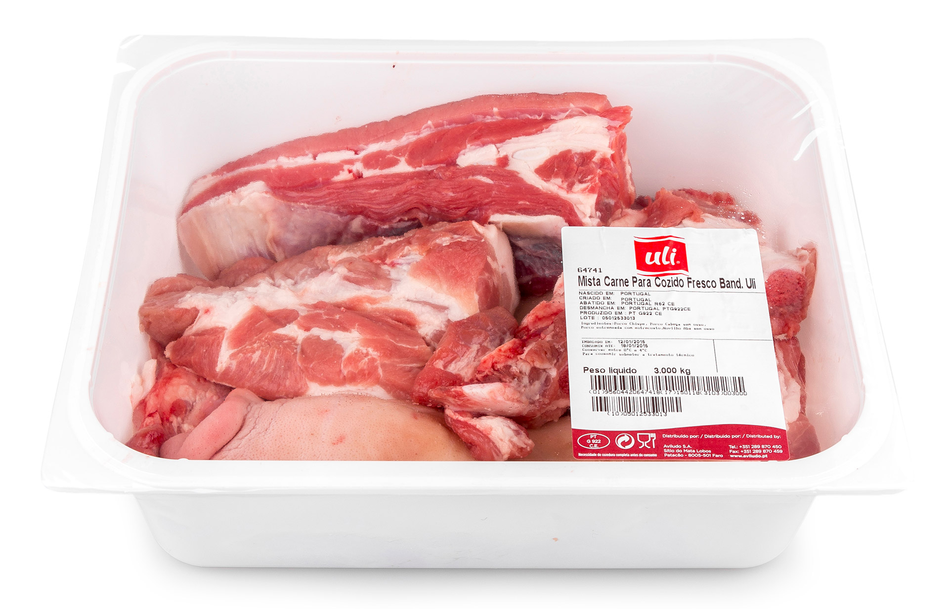 Carne Mista p/ Cozido Fresca Uli Bandeja