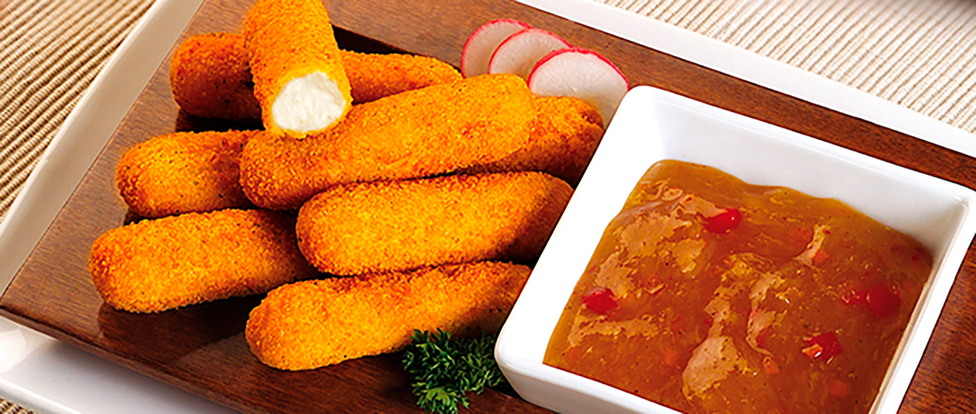 Palitos Mozzarella Congelados Eurofrits 3x1 kg Palitos Mozzarella Congelados Eurofrits 3x1 kg