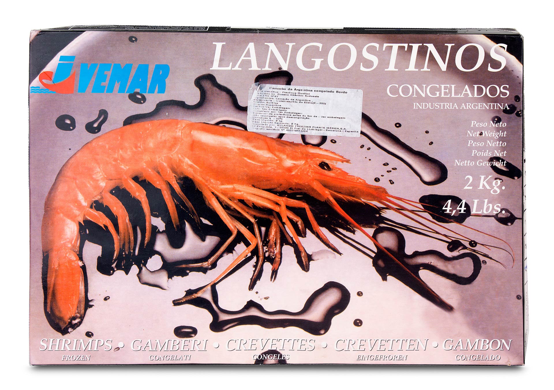 Camarão Bordo 10/20 Congelado Argentina Cx 2 kg Camarão Bordo 10/20 Congelado Argentina Cx 2 kg