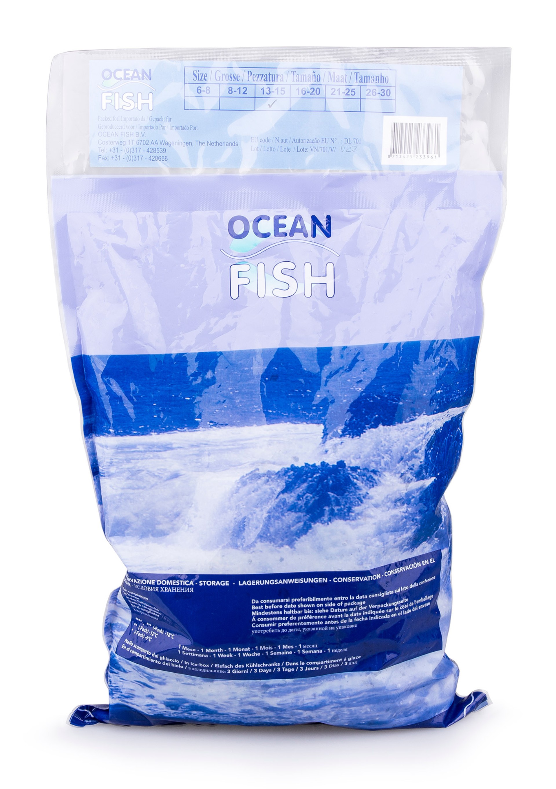 Camarão Black Tiger s/ Cabeça 13/15 Congelado Saco 800 g Camarão Black Tiger s/ Cabeça 13/15 Congelado Saco 800 g