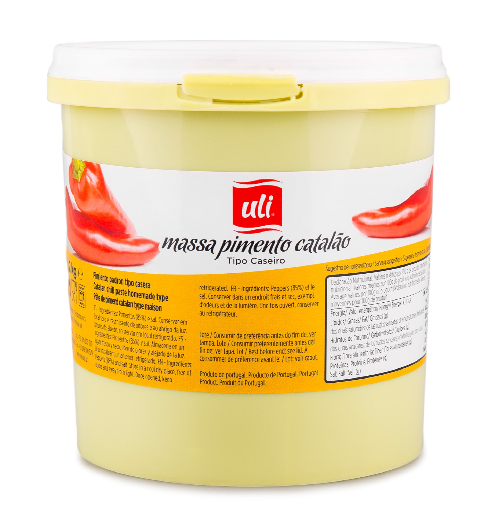 Massa Pimento Catal�o Uli Balde 1200 g