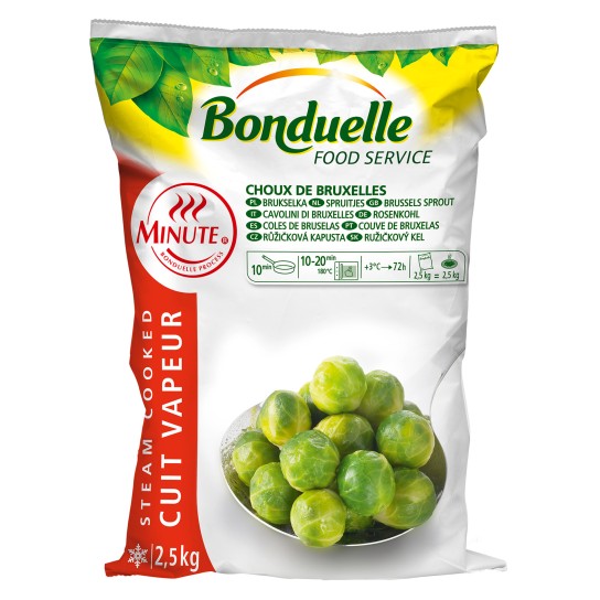 Couve Bruxelas Minute Congelada Bonduelle 4x2,5 kg