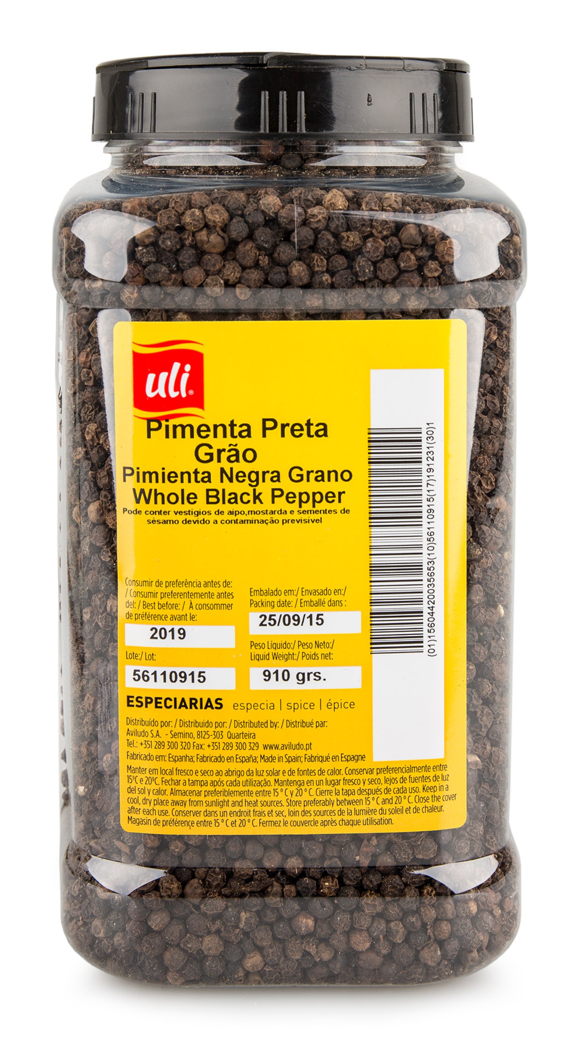 Pimenta Preta Gr�o Uli Pet 910 g