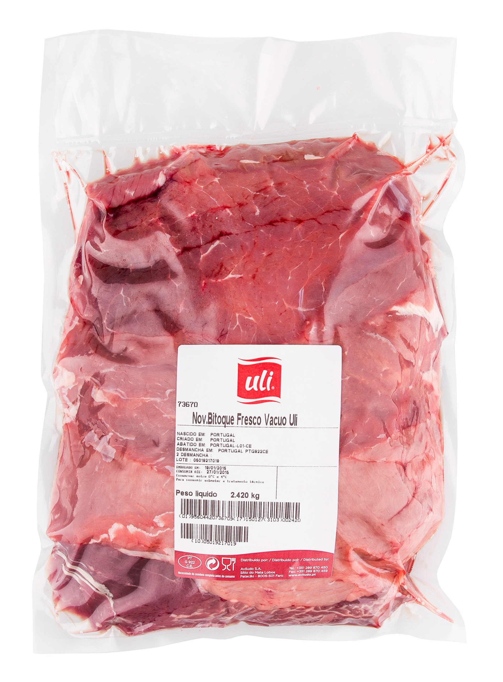 Novilho Bitoque Fresco Uli V�cuo