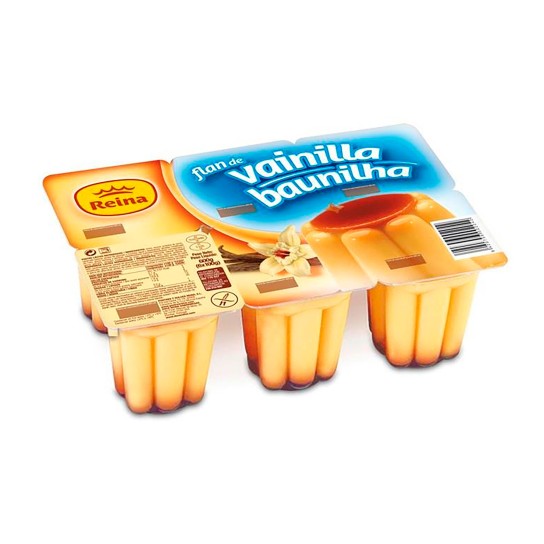Pudim Flan Baunilha Reina 8x(6x100 g)
