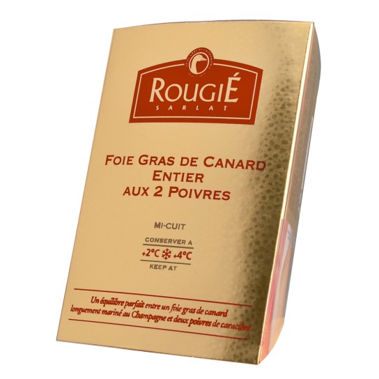 Foie Gras Pato 2 Pimentas/Champanhe Rougi 12x180 g