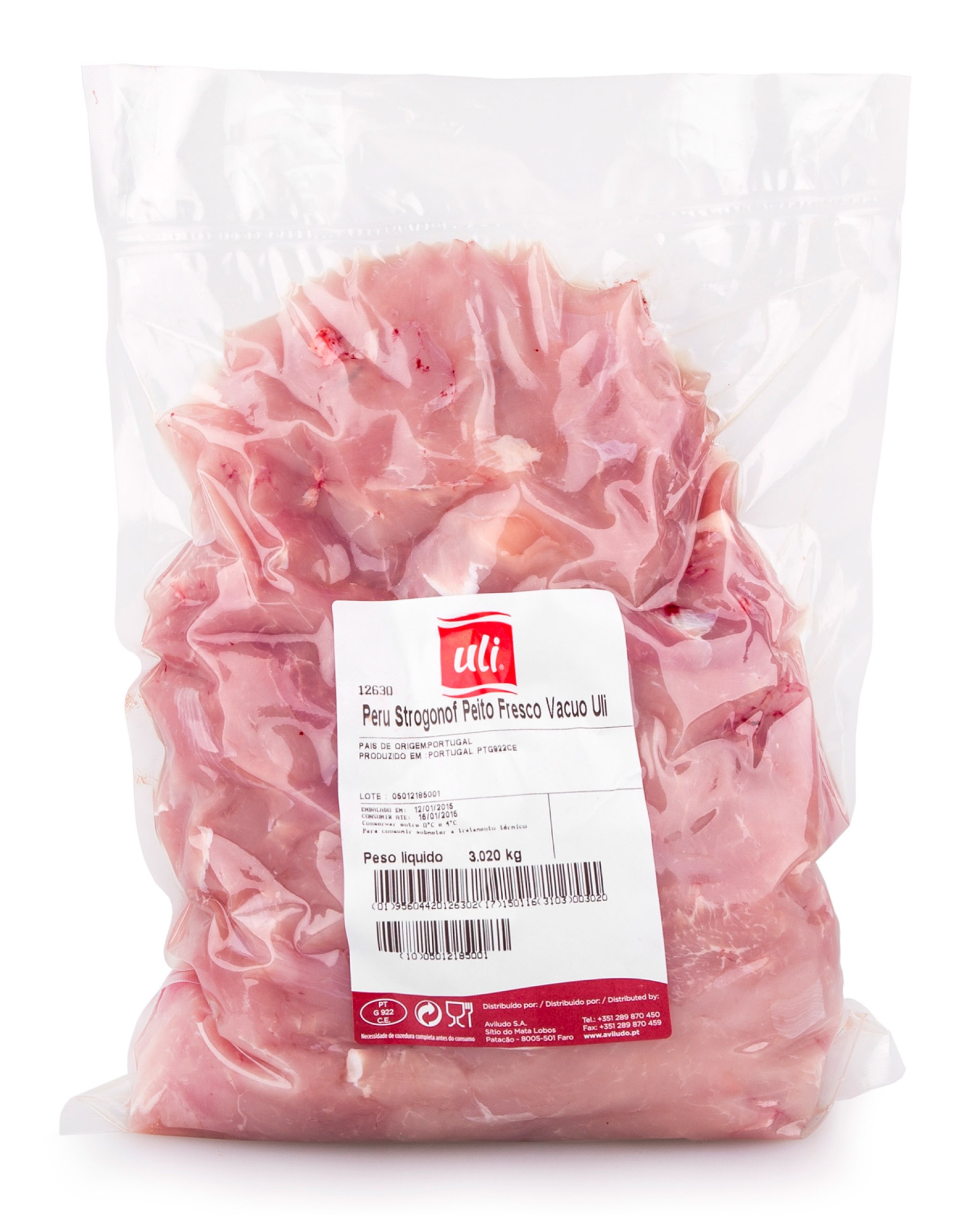 Peru Strogonof Peito Fresco Uli V�cuo