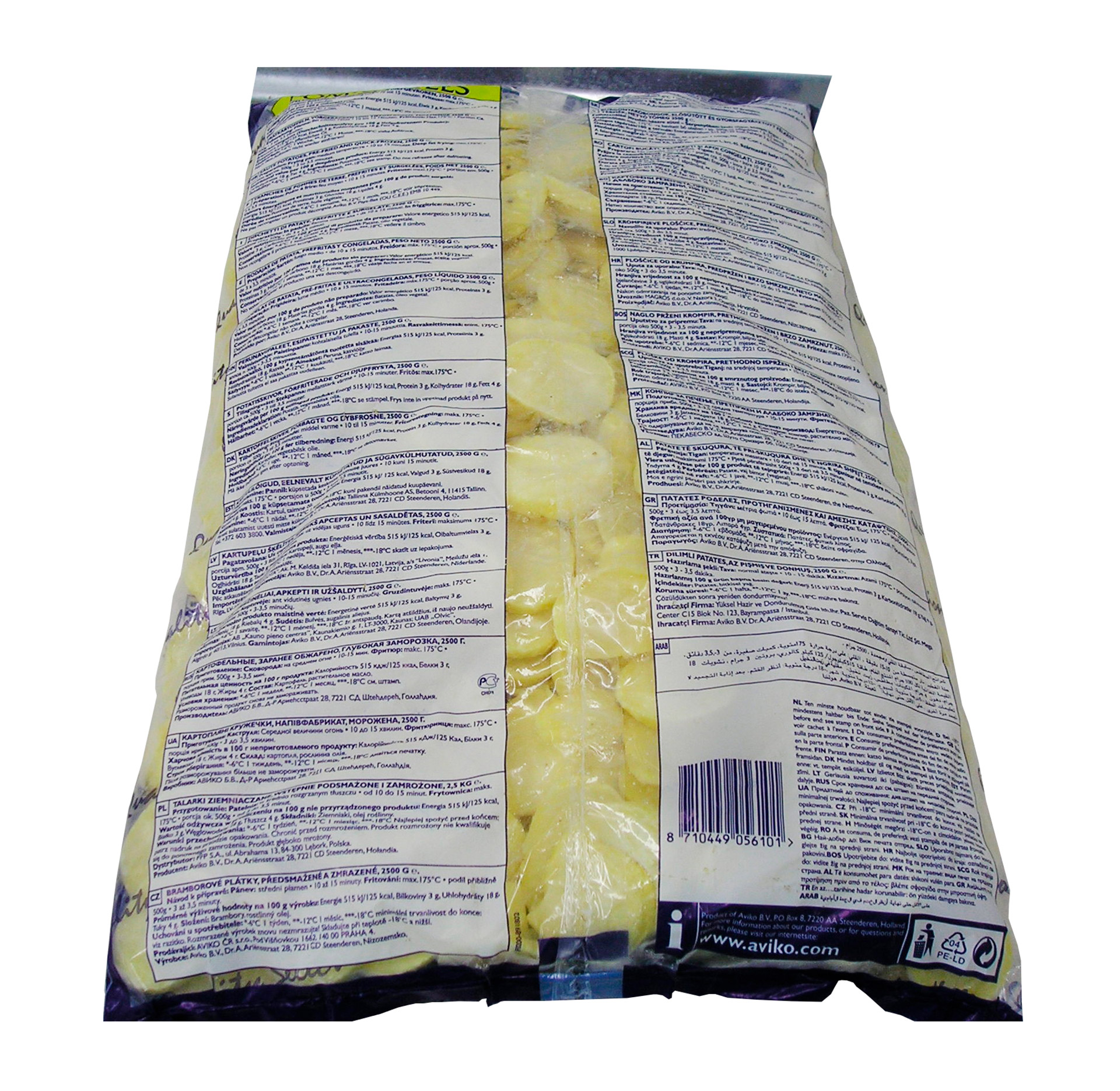 Batata Sautee Congelada Aviko 4x2,5 kg