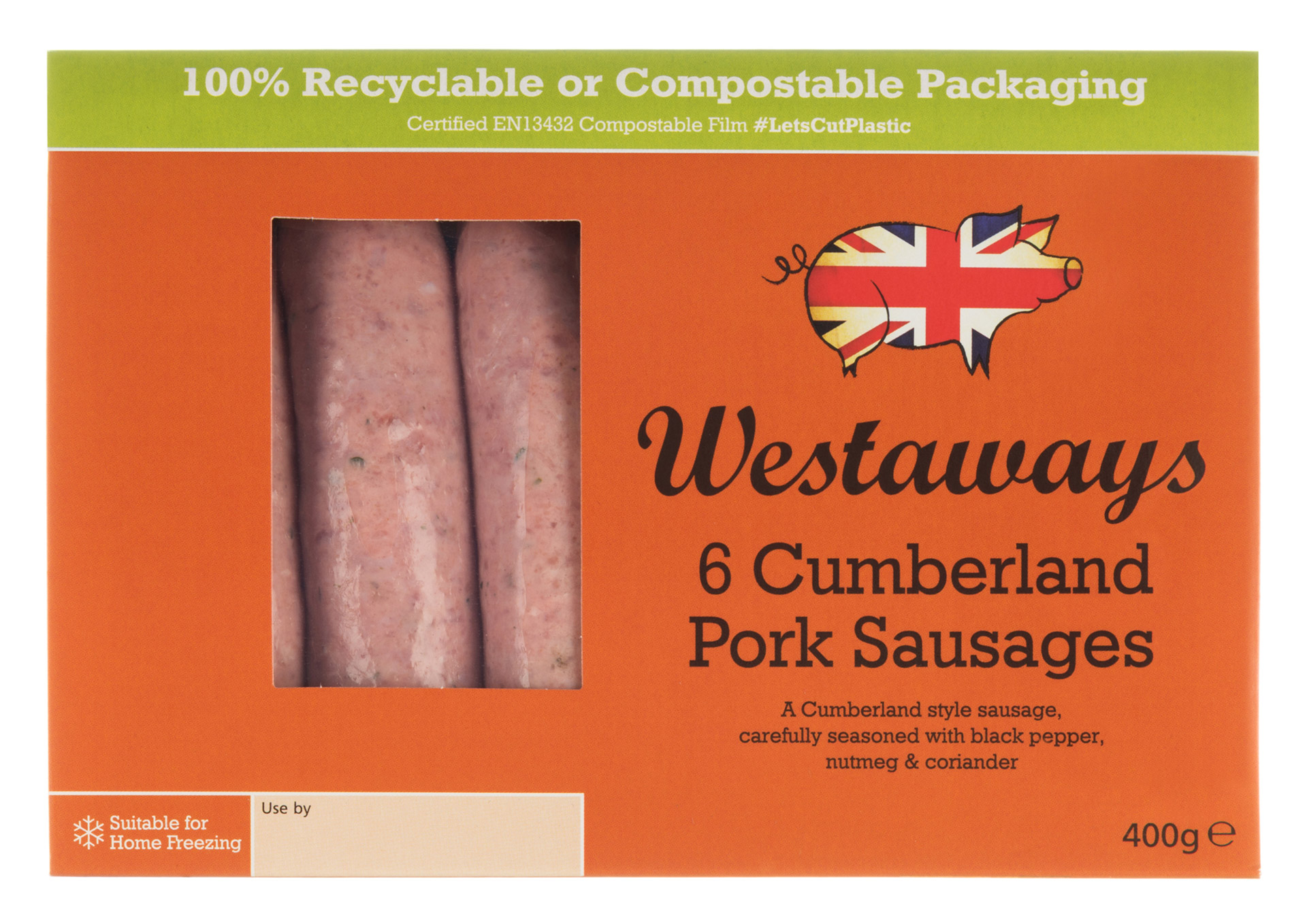 Salsichas Cumberland Congeladas Westaways 6x400 g