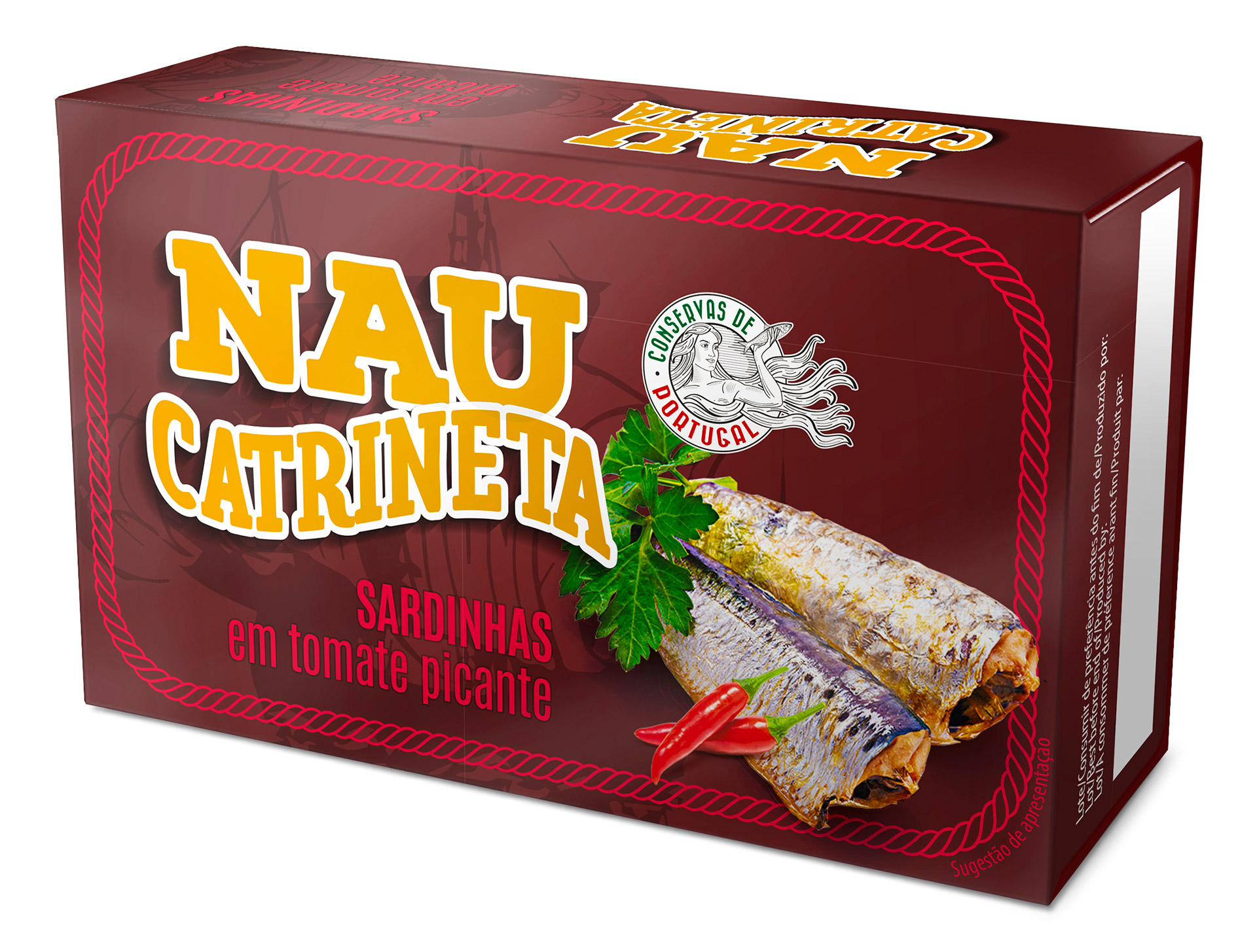 Sardinha Tomate Picante Nau Catrineta 10x120 g Sardinha Tomate Picante Nau Catrineta 10x120 g