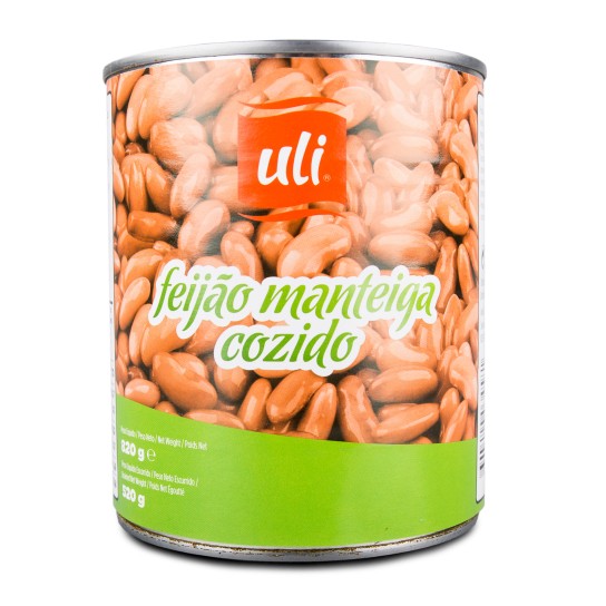 Feijo Manteiga Cozido Uli 12x820 g