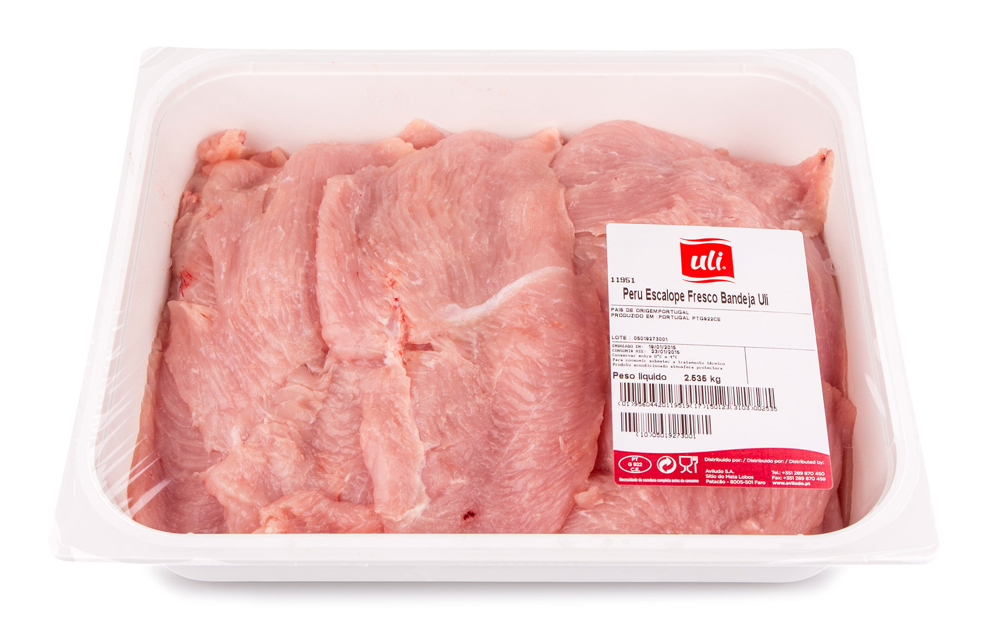 Peru Escalope Fresco Uli Bandeja Peru Escalope Fresco Uli Bandeja