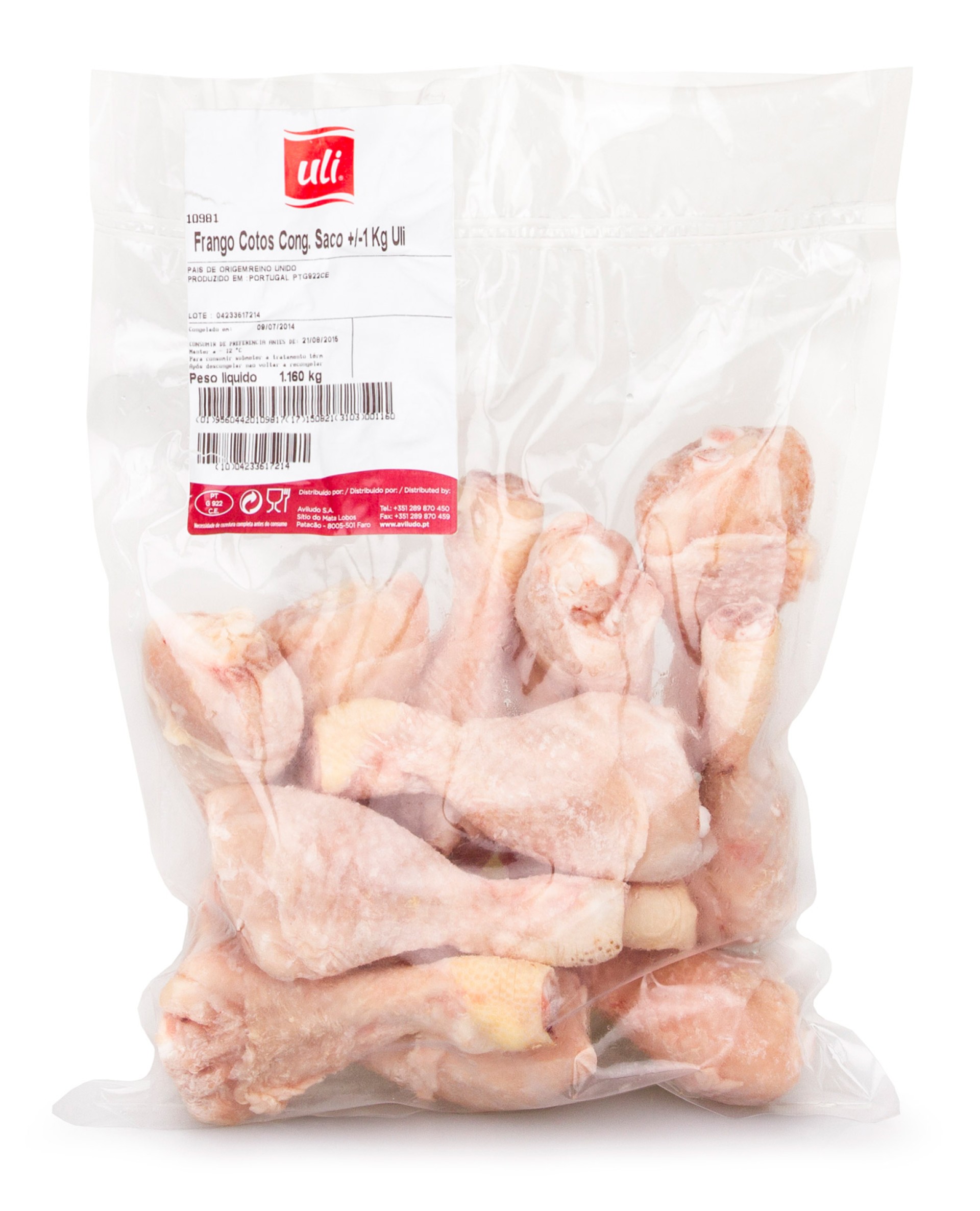 Frango Cotos Congelados Uli Saco +/- 1 kg Frango Cotos Congelados Uli Saco +/- 1 kg