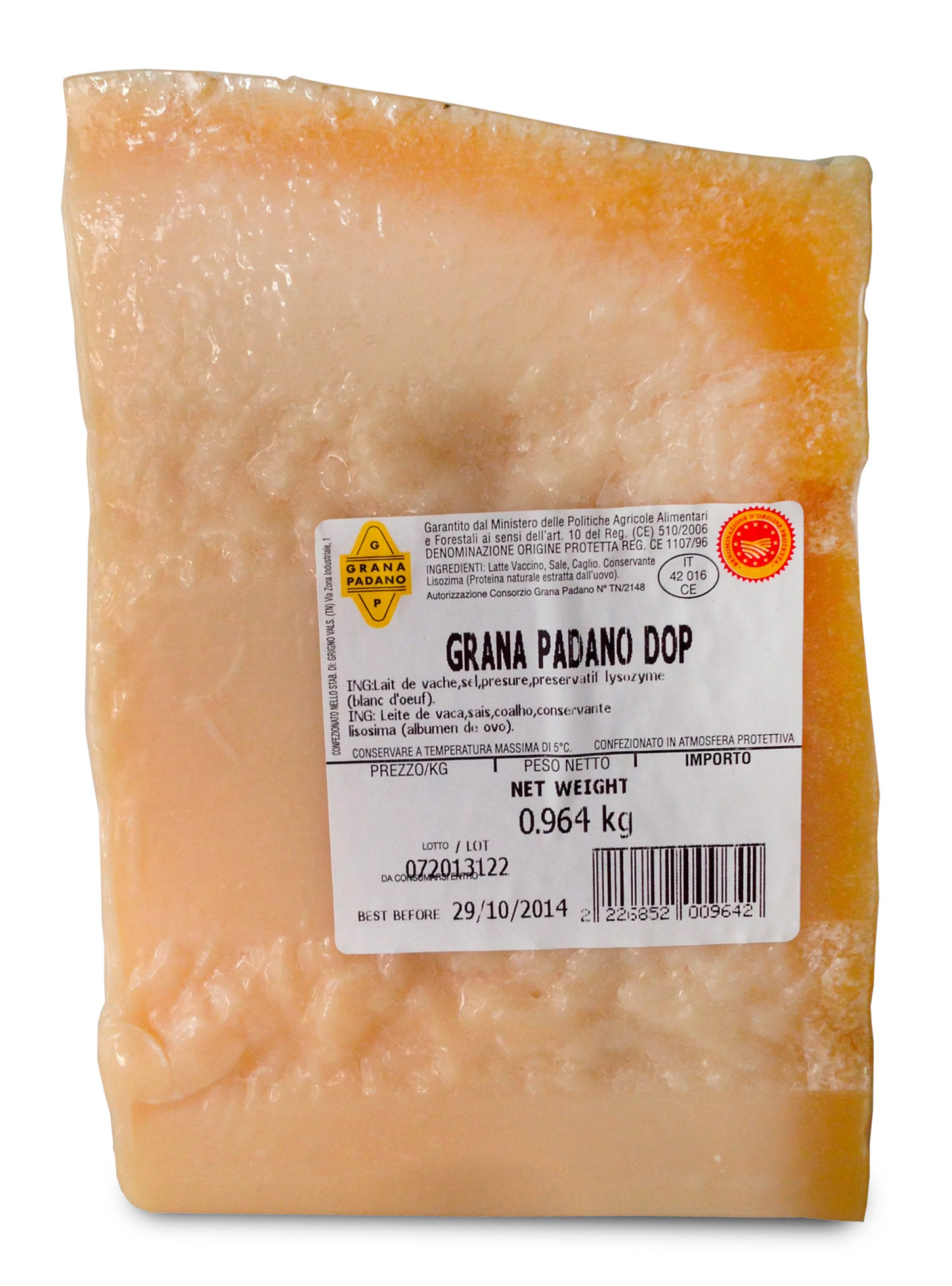 Queijo Grana Padano +/- 1 kg V�cuo